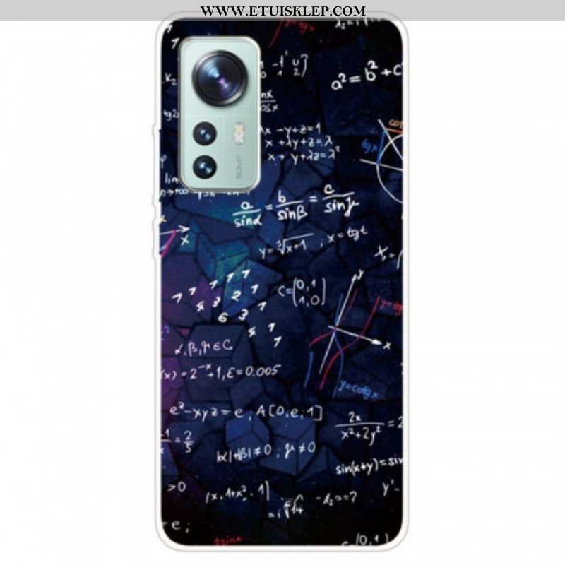 Etui do Xiaomi 12 Pro Silikonowe Obliczenia Matematyczne